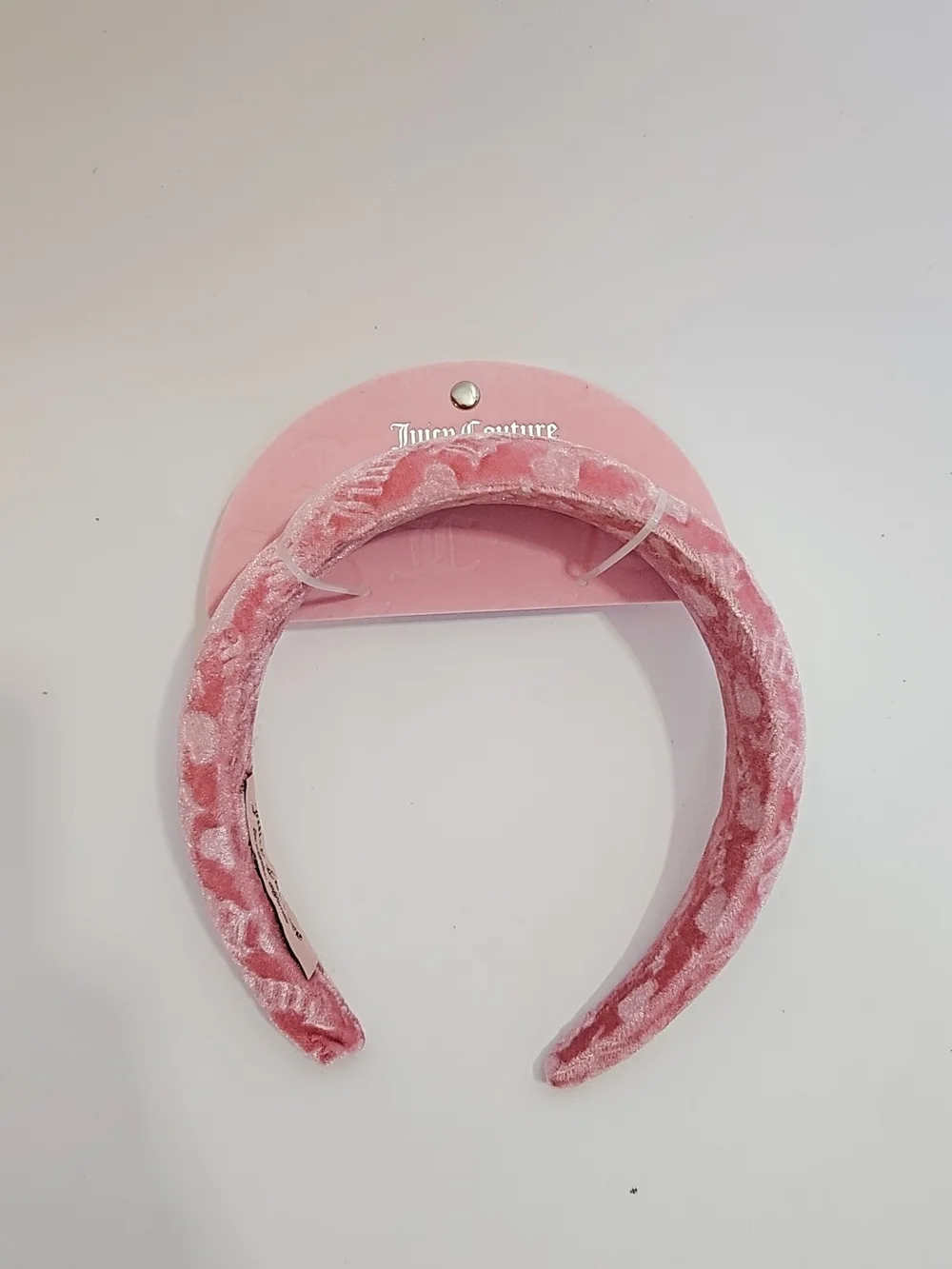 Juicy Couture Pink Plush 'Love' Headband